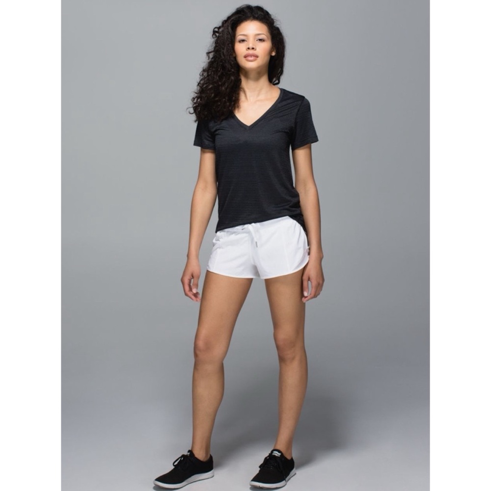 Lululemon What The Sport Tee Mesh Black 4. - Picture 3 of 10